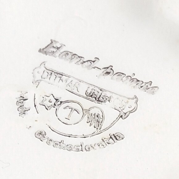 Vintage Ditmar Urbach Spice Jar Czechoslovakia Hand Paint Lid Container Ceramics - Picture 5 of 10